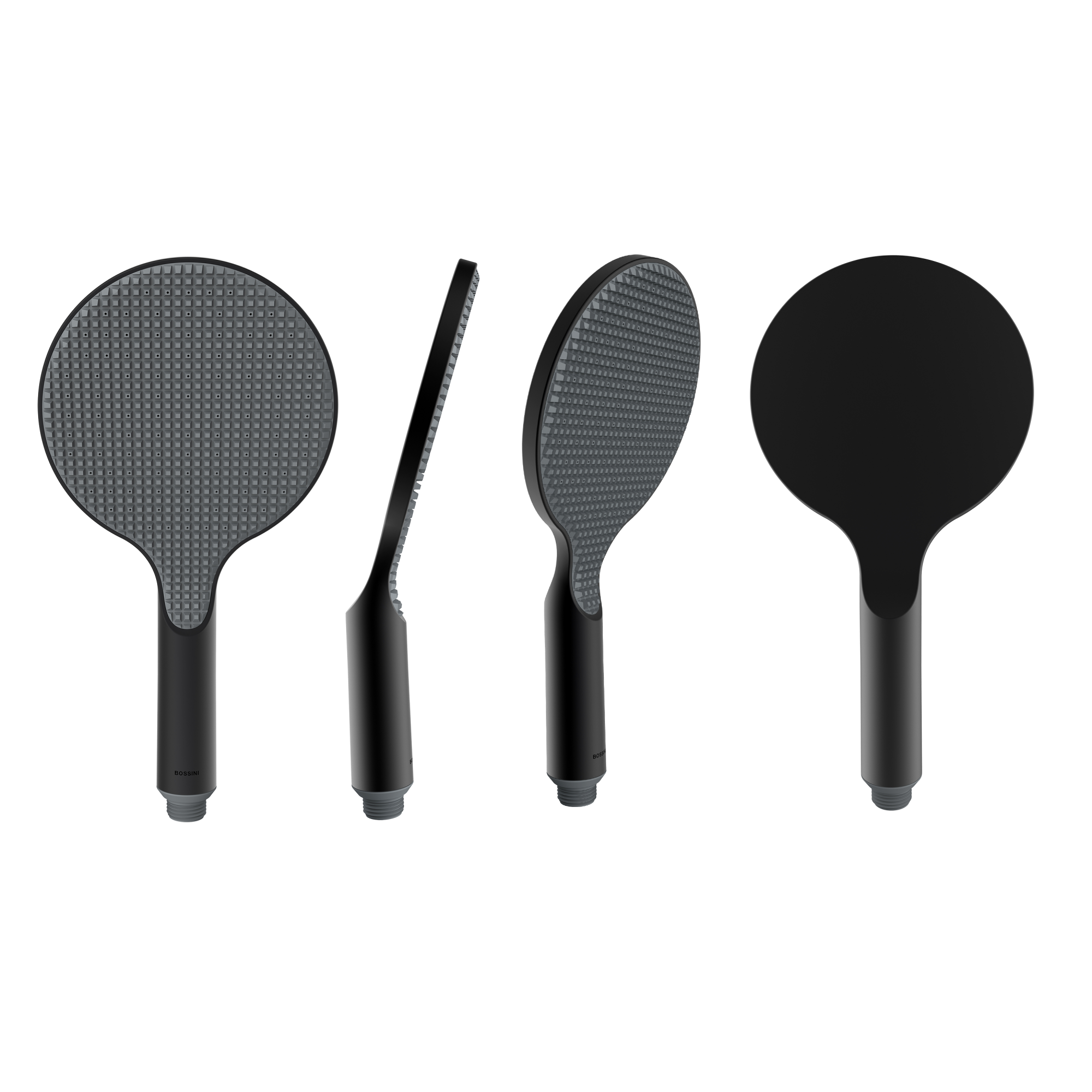 Комплектующие Ручной душ D140 мм, один режим, с Easy-Clean, черный матовый 