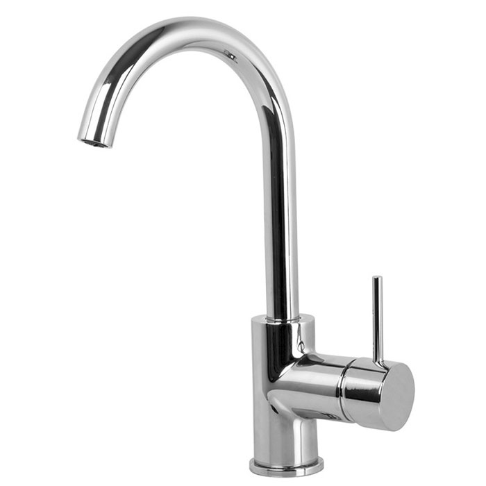 Смесители Смеситель для раковины, на 1 отверстие, с донным клапаном, цвет хром 