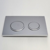 Системы инсталляции Omega 20 115.085.KH.1 Накладная панель для унитаза (Хром | Матовый хром) 