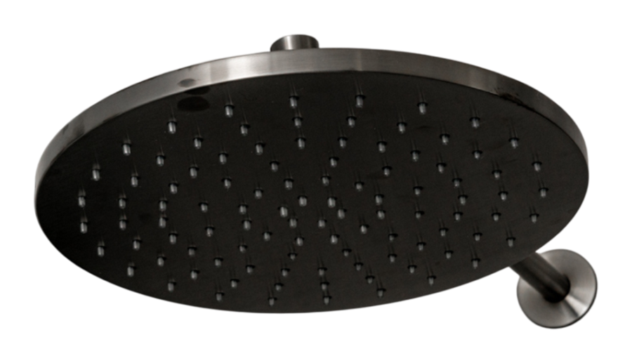Душевая программа Душ верхний Free Ideas, регулируемый, Ø300 мм, с прозрачными силиконовыми форсунками, сталь, цвет полированная нержавеющая сталь 