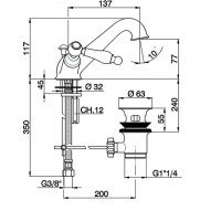 Смесители Смеситель для раковины 