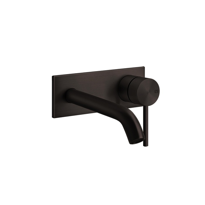 Смесители Настенный смеситель для раковины внешняя часть черный матовый 