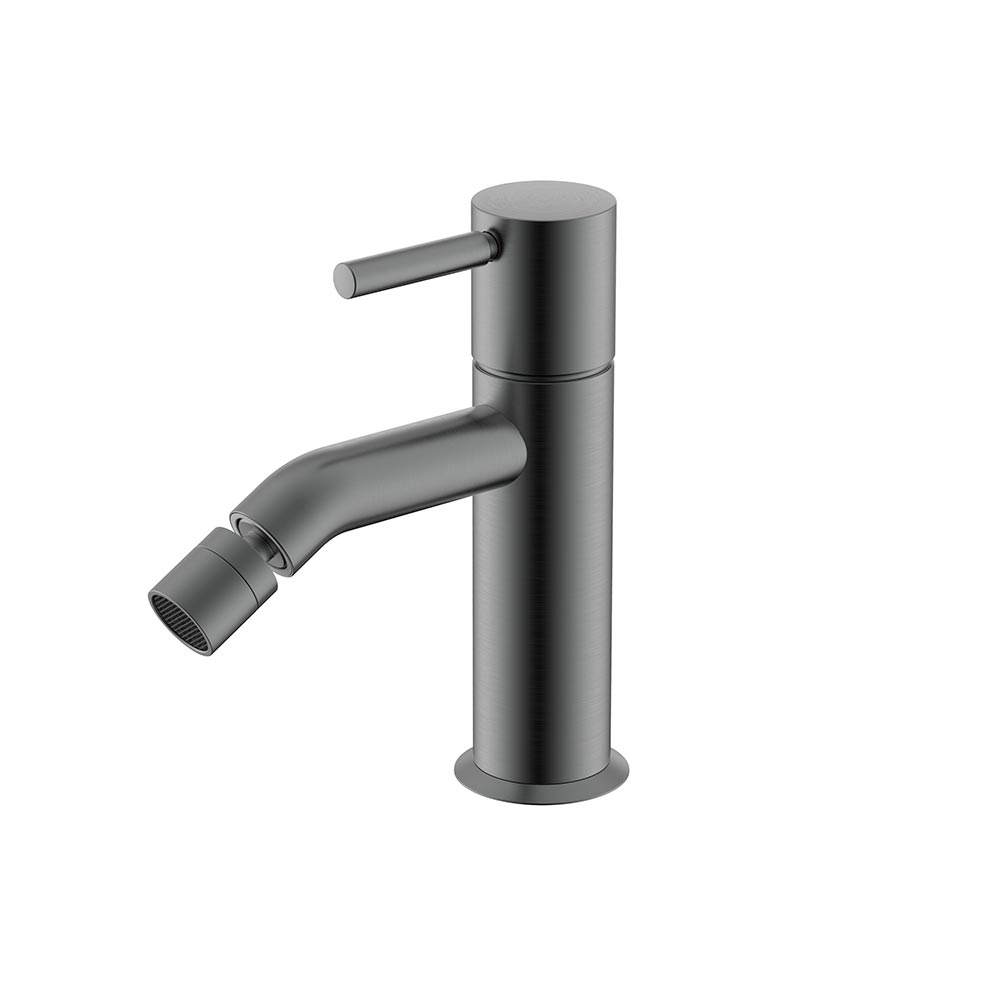Смеситель для биде с донным клапаном BRUSH GUN METAL