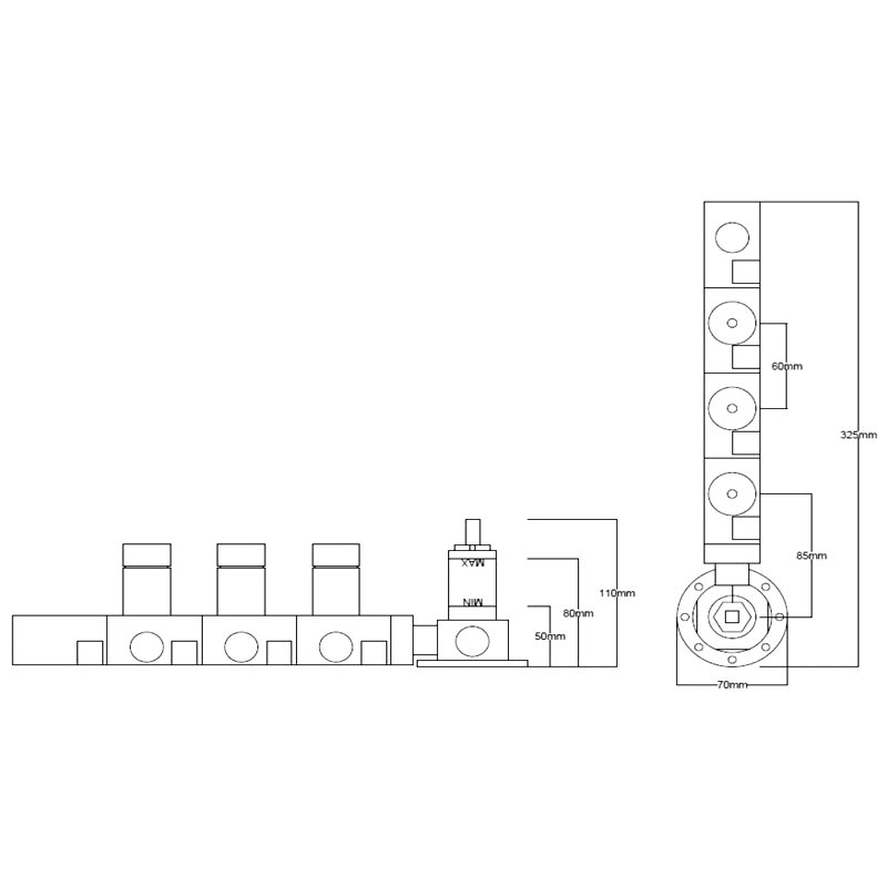 ZC0 Встраиваемая часть на 3 потребителя
