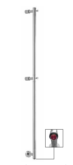 Полотенцесушители 516 Полотенцесушитель электрический 1545х105 мм цвет Chrome 