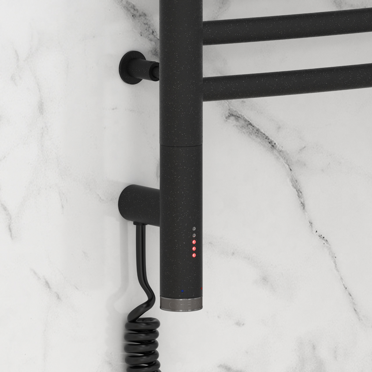 Полотенцесушители Полотенцесушитель электрический 500х400 / МЭМ левый (Тёмный титан муар) 