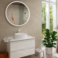 Смесители CoolStart EcoSmart+ Высокий смеситель для раковины, белый матовый 