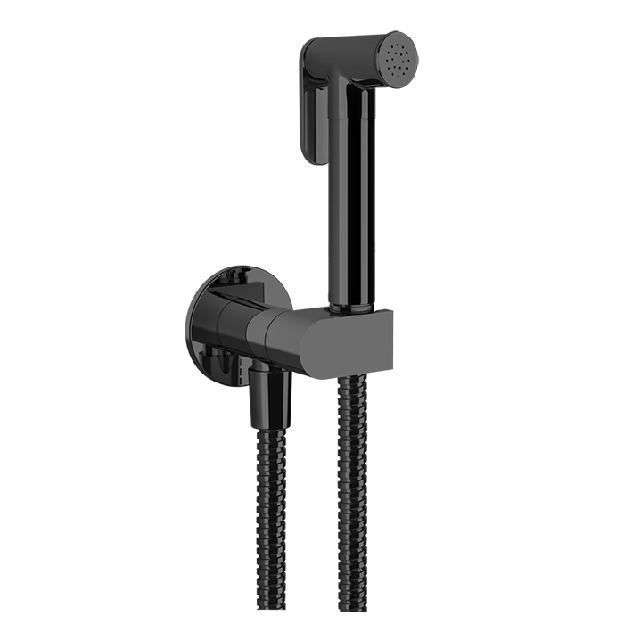 Смесители Гигиенический душ, шланг 1250 мм, цвет Black Metal Brushed PVD 
