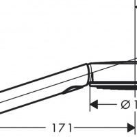 Комплектующие Ручной душ, хром 