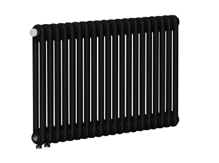 Радиатор 2-х трубчатый 2057, 20 секций, 920xh565, подключение нижнее, антрацит матовый