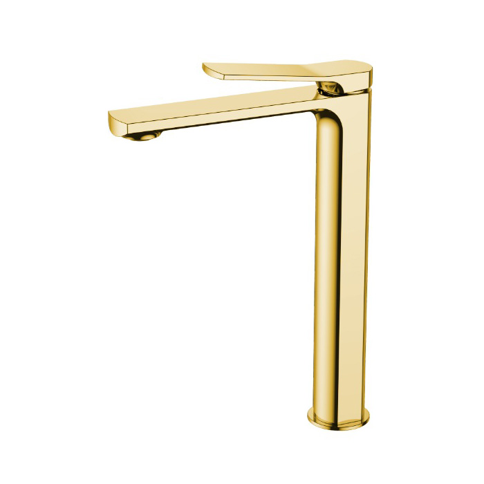 Смеситель для раковины с донным клапаном BRUSH GOLD (БРАШИРОВАННОЕ ЗОЛОТО)