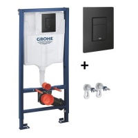 Системы инсталляции Rapid SL 38811KF0 Система инсталляции для подвесного унитаза 3 в 1 (чёрный) 