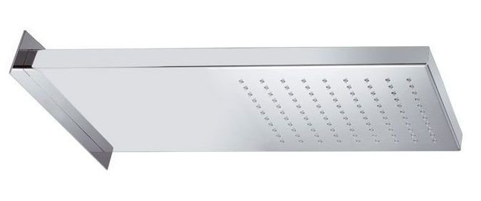 Душевая программа Консольная душевая головка 50x20 см, 1 режим: дождь, цвет черный матовый 