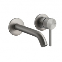 Смесители Настенный смеситель для раковины внешняя часть сталь шлифованная 