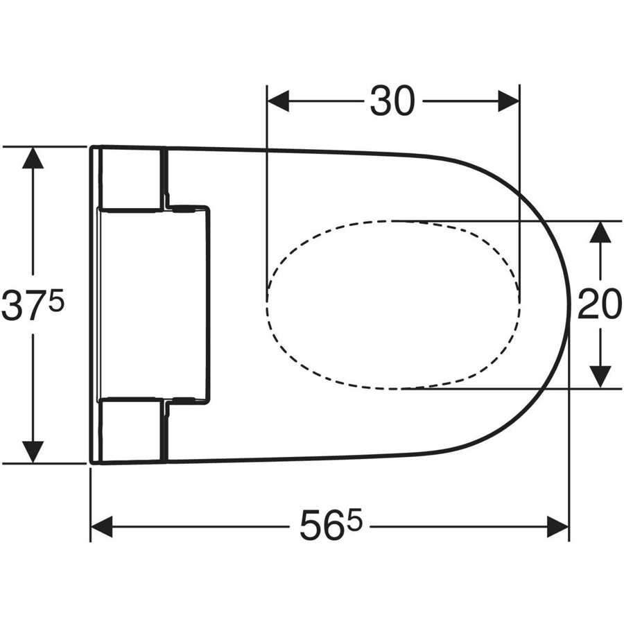 Унитазы-биде Geberit Alba Подвесной унитаз-биде 