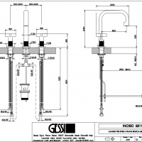 Смесители Смеситель для раковины, хром 