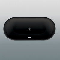 Ванны Ванна встраиваемая с шумоизоляцией 180x80x45 см, черная матовая 