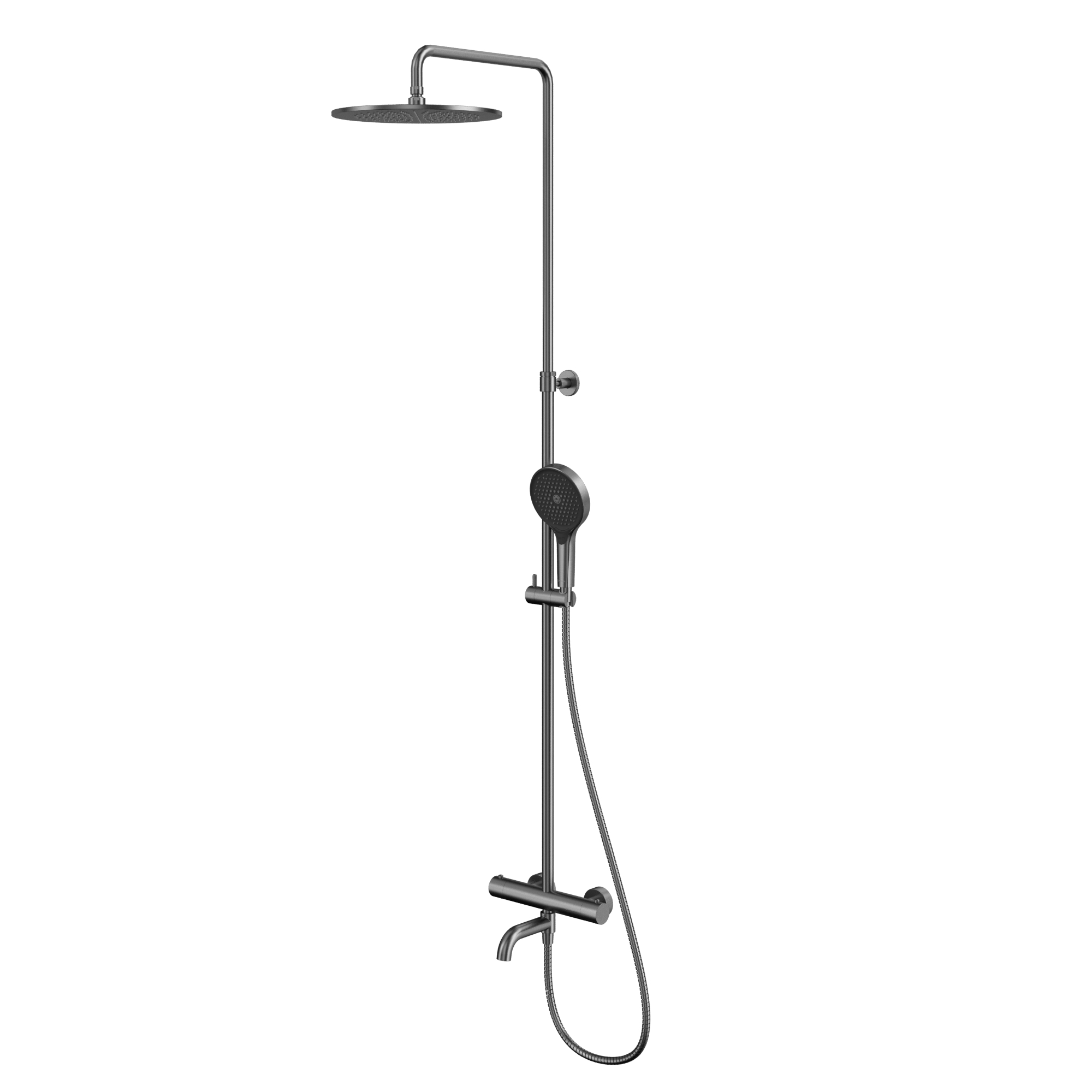 Душевая программа Термостатическая система для ванны наружного монтажа Y1234TOPGM (оружейная сталь) 