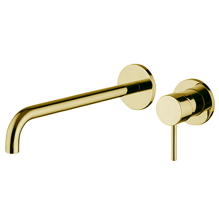 Смесители Смеситель для раковины, встраиваемый, излив  см, цвет золото 