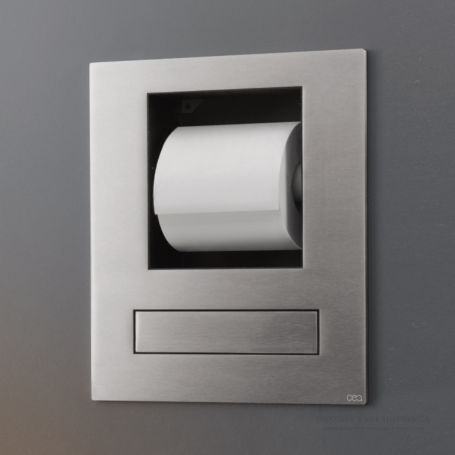 Гидроёршик Jet Cleaners, с бумагодержателем, встраиваемый, сталь, цвет полированная сталь