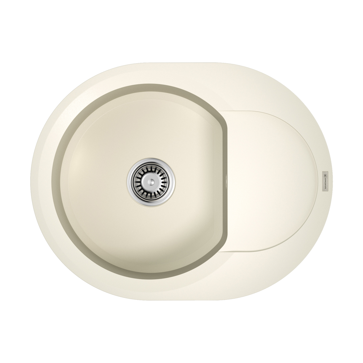 Кухонные мойки Кухонная мойка 600x470x195 Sakaime 60E-WH Tetogranit/белый 