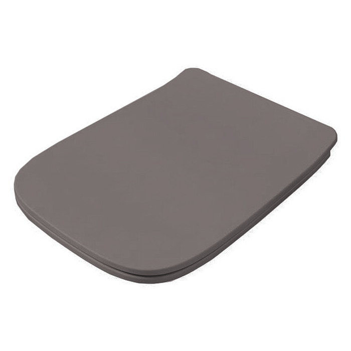 Крышка с сиденьем Slim для унитаза, механизм soft-close, цвет gravel/хром