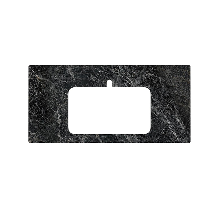 Мебель для ванной Столешница из керамогранита Риальто 100, серая 