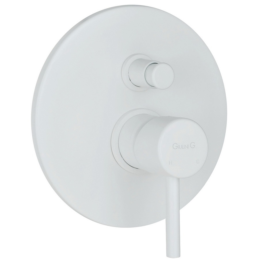 Смесители Смеситель для ванны - комплект с внутренним механизмом, белый матовый 