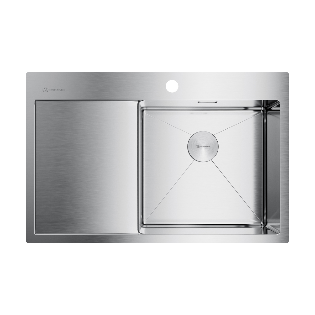 Кухонные мойки Кухонная мойка 780x510x200 Akisame 78-R-IN нержавеющая сталь/нержавеющая сталь 