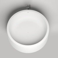 Ванны Ванна отдельностоящая 2000x2000x710 мм со встроенным сливом-переливом, каркасом: Белый глянцевый 