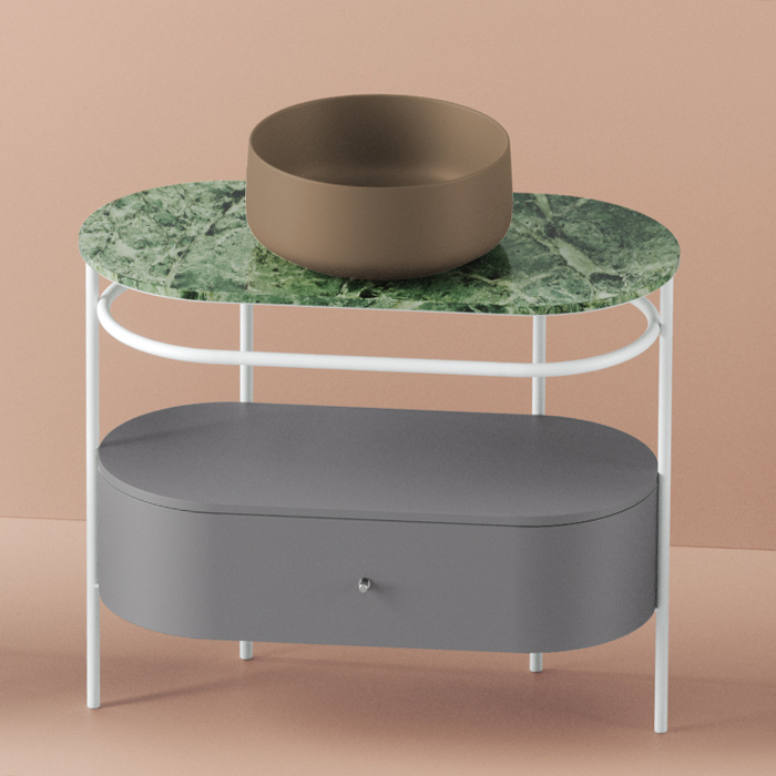 Раковины Раковина настольная 42 см, цвет tortora 