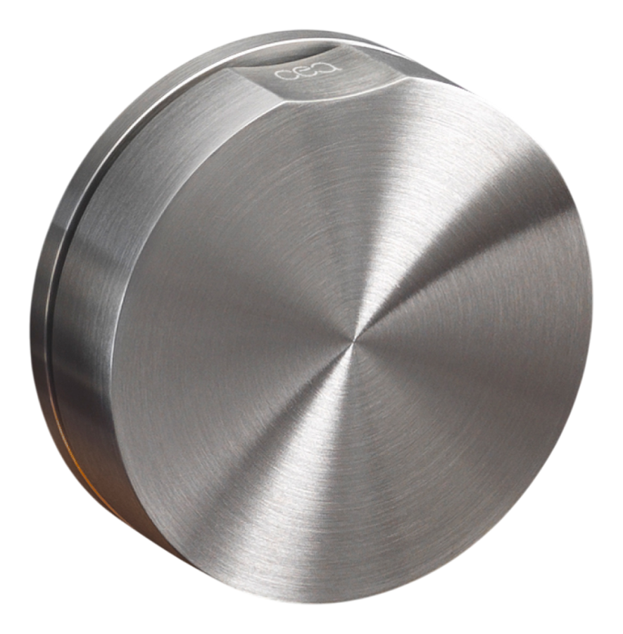 Комплектующие Вентиль запорный Giotto, настенный, для холодной воды, Ø 65 мм, внешняя часть, сталь, цвет сатинированная сталь 