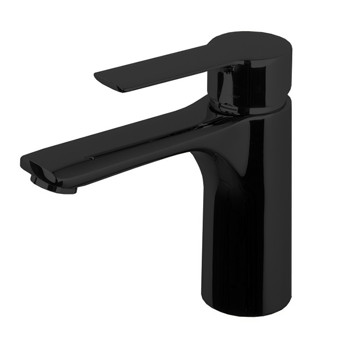 Смесители Смеситель для раковины высокий, с донным клапаном click-clack, цвет чёрный матовый 