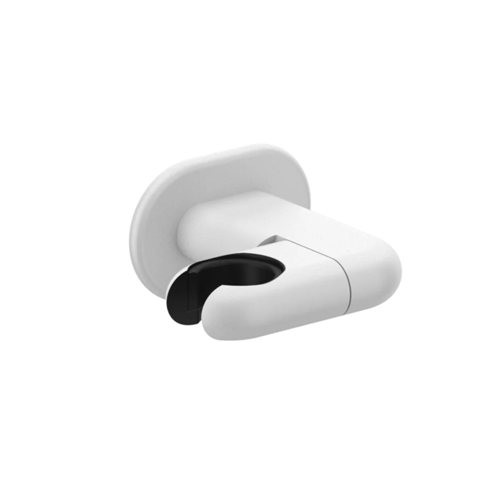 Комплектующие Держатель душевой лейки поворотный, цвет белый 