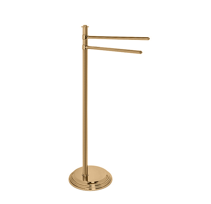 Стойка с 2-мя полотенцедержателями, напольная, h:84,7 см, цвет античная бронза