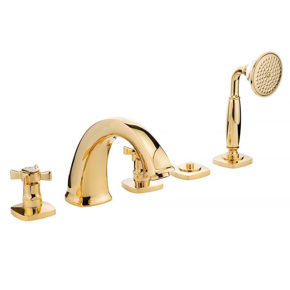 Смесители Смеситель на борт ванны, золото 