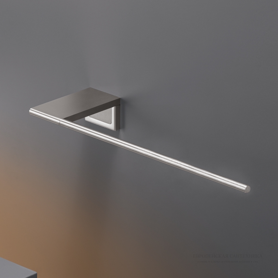 Полотенцедержатель Duet, монтаж слева, 300 мм, цвет сатинированная бронза