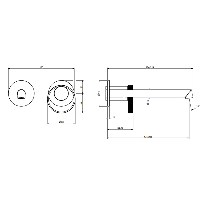 Смесители Смеситель для раковины, хром 