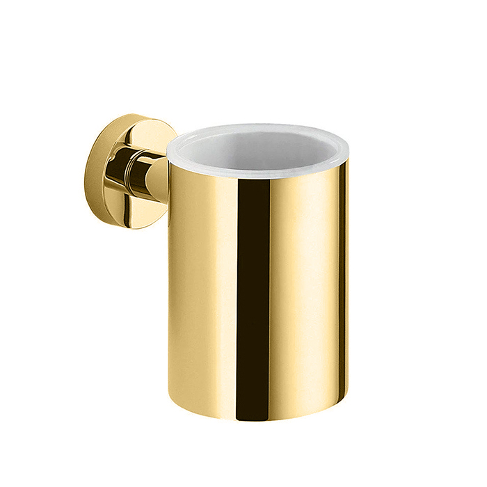 Стакан металлический, подвесной, цвет PVD золото матовое