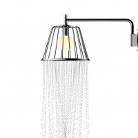 Душевая программа Верхний душ 1jet, с держателем, цвет хром 