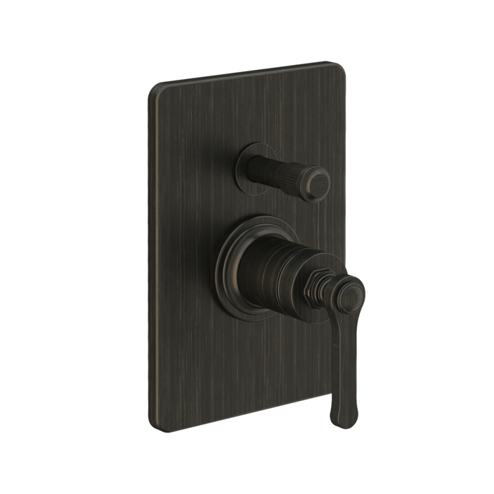 Смесители GESSI VENTI20 Смеситель встраиваемый, однорычажный, с переключателем на 2 положения, внешняя часть, цвет Aged Bronze 