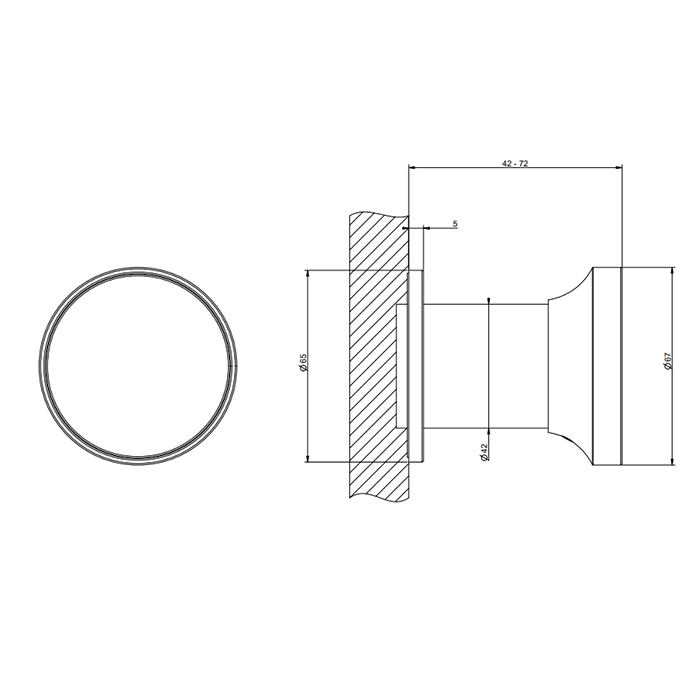 Смесители Смеситель однорычажный встраиваемый на 1 выход, цвет черный шлифованный металл 