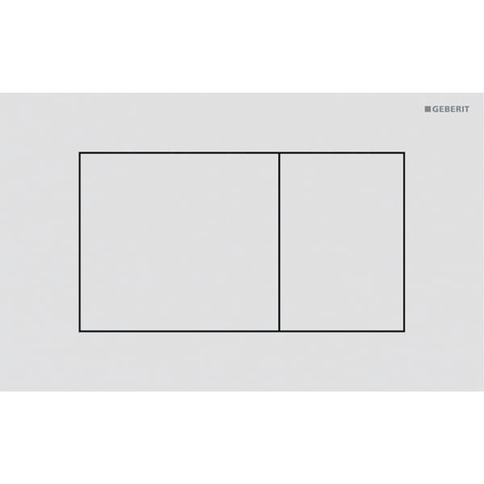 40 Клавиша для двойного смыва, квадратная, цвет белый матовый