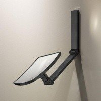 Аксессуары для ванной Зеркало косметическое (хром черный шлифованный) 