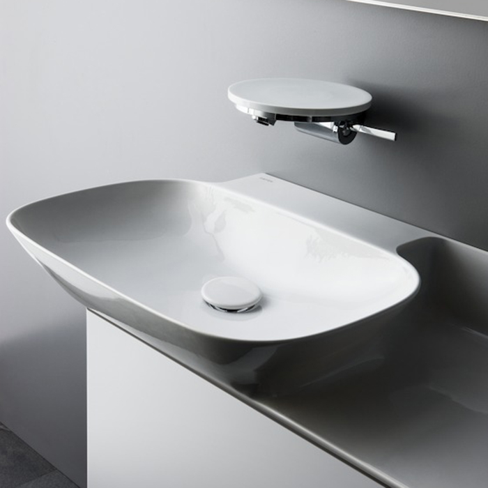 Раковины Laufen INO Раковина 900х450х120мм без отв. под смеситель, полка справа, цвет: белый 