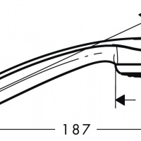 Комплектующие Ручной душ, хром 