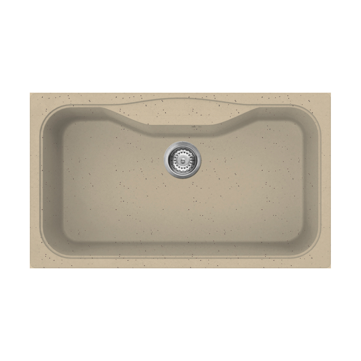 Кухонные мойки Кухонная мойка 860x500x230 Maru 86-CH Tetogranit/шампань 