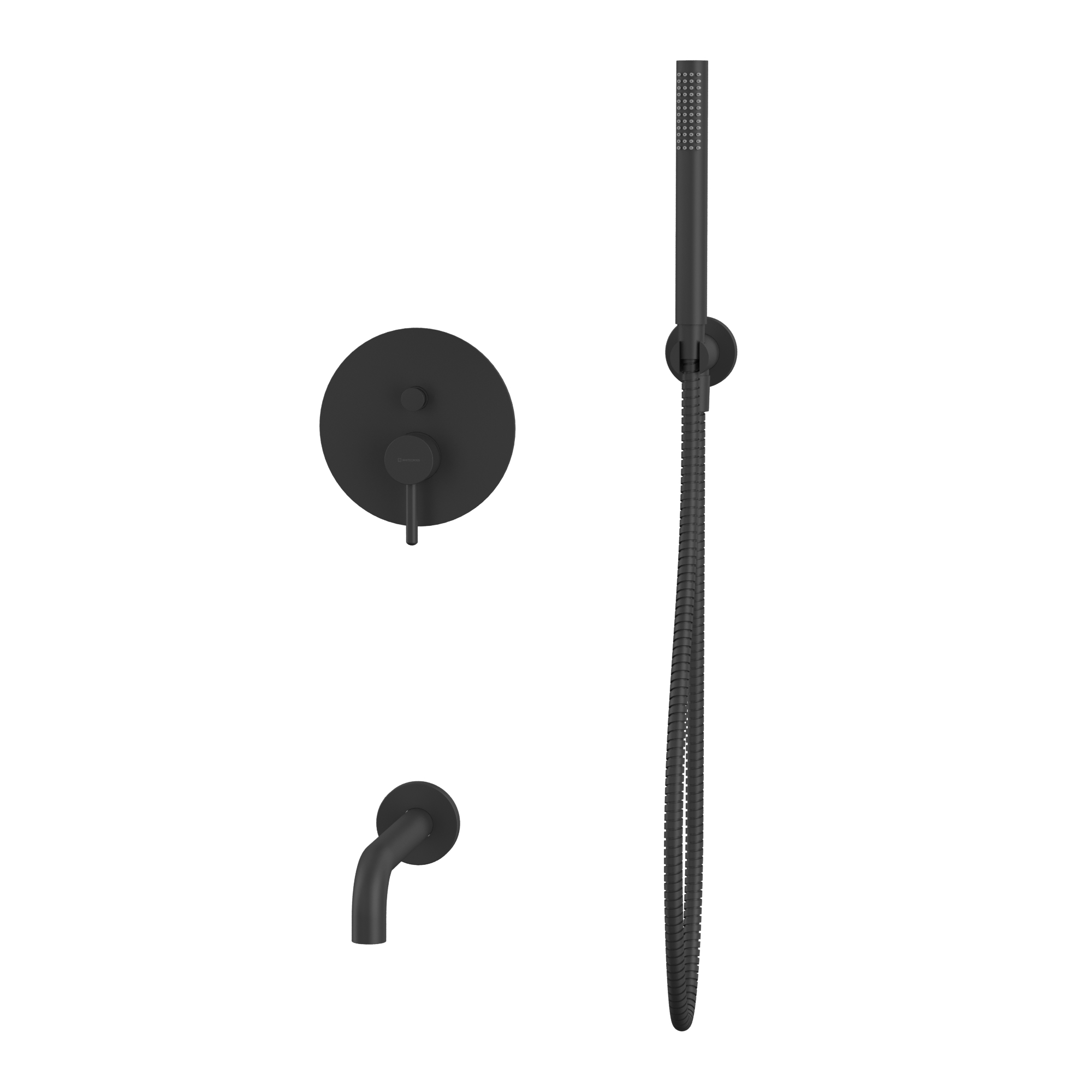 Душевая программа Система для ванны скрытого монтажа YSET06BL (черный мат) 