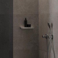 Аксессуары для ванной Корзинка для душевых принадлежностей (хром) 