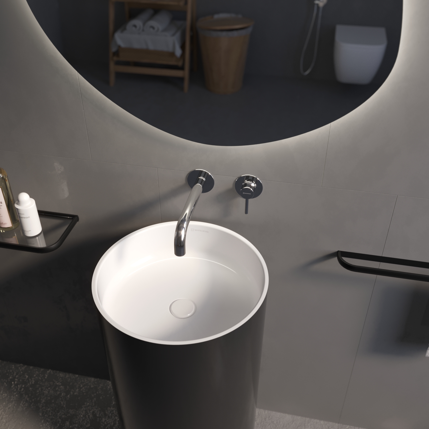 Смесители Смеситель для умывальника скрытого монтажа Y1215CR (хром) 